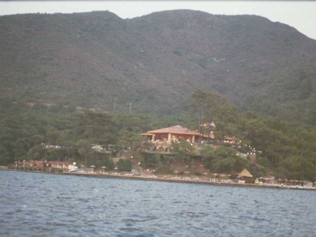 Mit Schiff am Abend nach Marmaris, und ein Blick zurück 