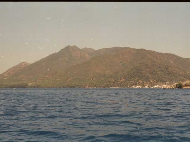 Blick auf das Meer und die Küste