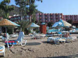 Strand mit Hotelblick